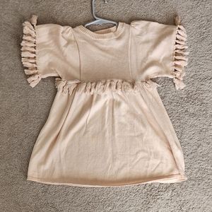 Chloe Pom Pom Tassel Knit Girl's Youth Size 4 Top Pink